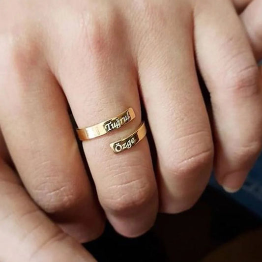 Double Name Customize Ring