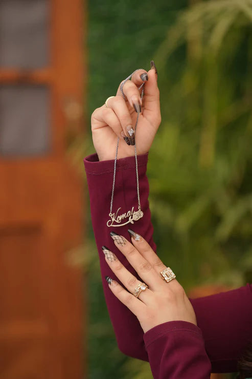 Unique Flower Name Necklace