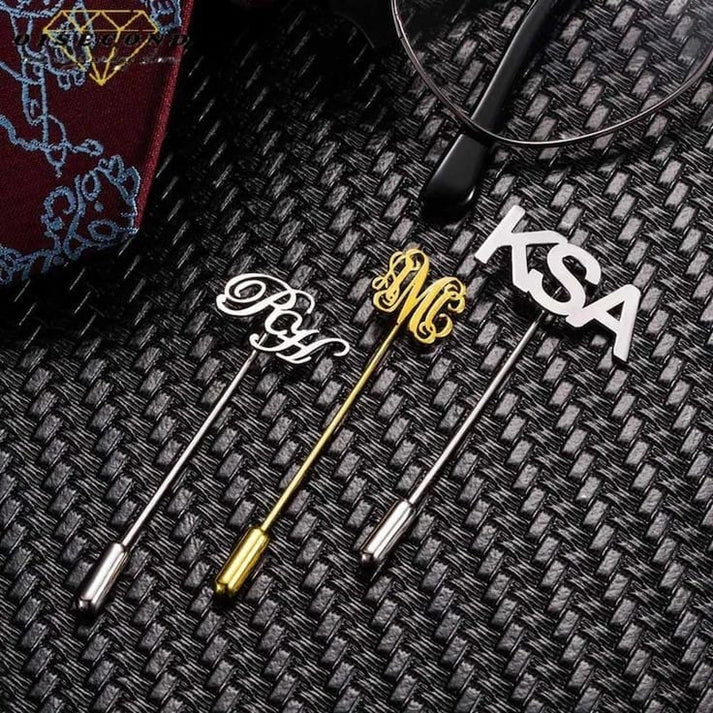 Initial Alphabet Coat pin - MEN