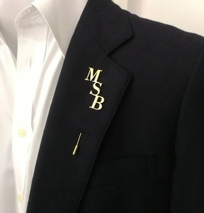 Initial Alphabet Coat pin - MEN