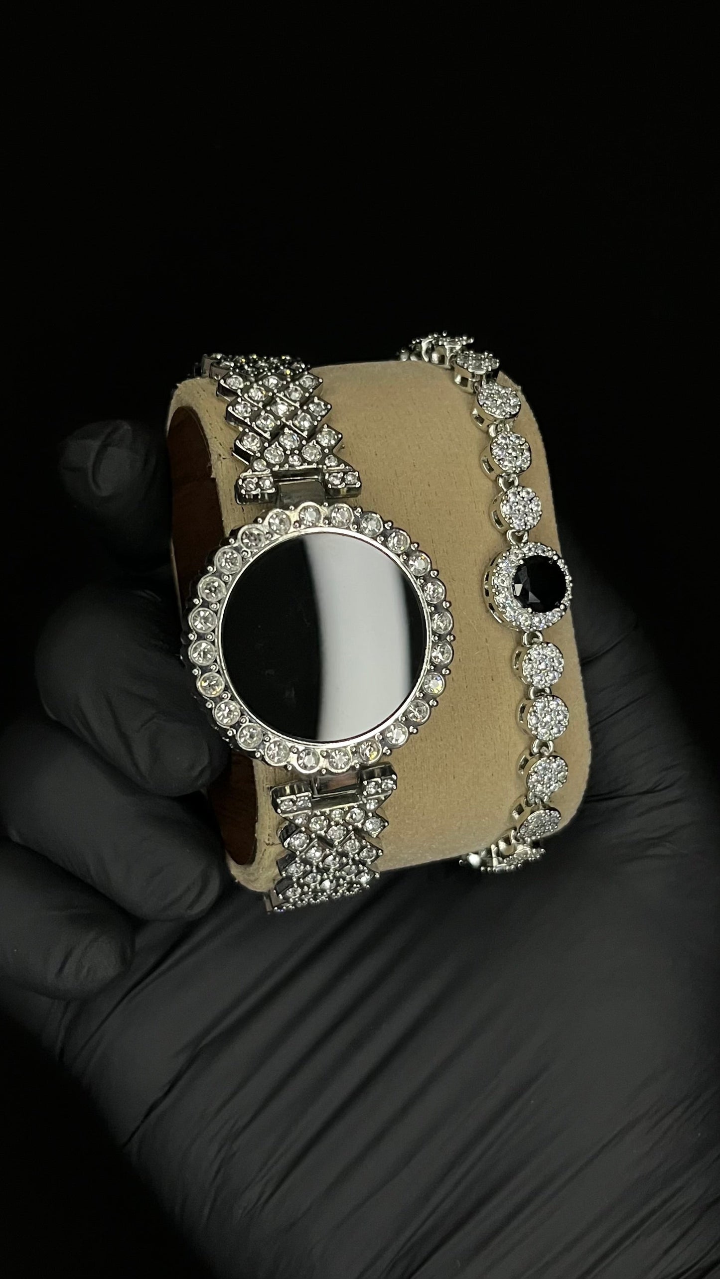 LED Ladies Watch with Elegant Stone Bracelet – Perfect Gift with Free Delivery & Box