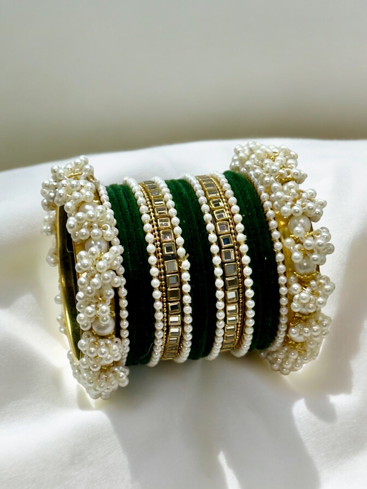 Pearl Kundan Bridal customize set -316