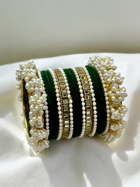 Pearl Kundan Bridal customize set -316